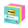3M 654 Post-It Memo Cube 76 x 76mm Vibrant 400 Sheets