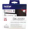 Brother DK 22251 Paper Tape 62mm x 15.24m Black & Red on White Label Roll