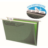 Crystalfile 111130C Complete Foolscap Enviro Suspension File Green Box 50