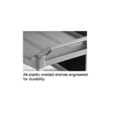 Egon 2 Shelf Trolley with Lockable Doors, Sliding drawer 90kg Rated