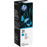 HP 31 Ink Bottle Cyan 1VU26AA Yield 8000 Pages