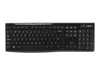 Logitech K270 2.4 GHz Wireless Full Size Keyboard Unifying Receiver 128-bit encryption