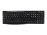 Logitech K270 2.4 GHz Wireless Full Size Keyboard Unifying Receiver 128-bit encryption