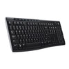 Logitech K270 2.4 GHz Wireless Full Size Keyboard Unifying Receiver 128-bit encryption
