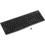 Logitech K270 2.4 GHz Wireless Full Size Keyboard Unifying Receiver 128-bit encryption