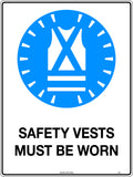 Mandatory Signs- SAFETY VEST MUST BE WORN