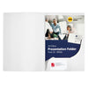 Marbig A4 Presentation Folder Double Pocket White Box 50