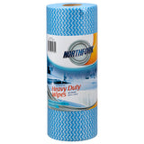 Northfork Antibacterial Heavy Duty Wipes Roll 45m 90 Sheets Blue