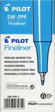 Pilot 600402 Fineliner Pen SW-PPF PEN 0.4mm Blue Box 12