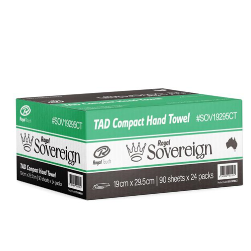 Sovereign Q TAD Compact Towel 4440 90sheets 295x190mm Ctn 24 – owdirect ...