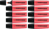 Stabilo Boss Highlighter Red Box 10