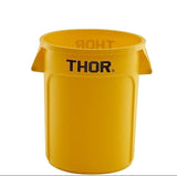 Thor Round Plastic Bin 75L Yellow
