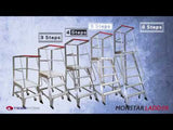 Monstar Ladder 3 Step Order Picker Ladder - 150kg rated - 0.84m