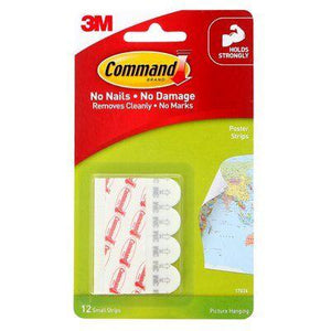 3M 17024 Command Adhesive Poster Strips XA004194891 PACK 12