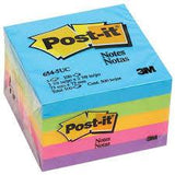 3M 654 5UC Post-It Note 73 x 73mm Ultra Colour 100 Sheets Per Pad Pack 5