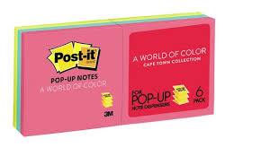3M R330 An Capetown Post-It Pop-Up Notes 76 x 76mm 100 Sheets Per Pad, Pack 6