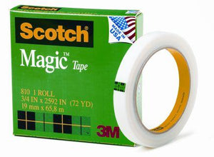 3M Scotch Magic 810 Invisible Tape 19mmx66m