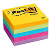 3M 654 5UC Post-It Note 76 x 76mm Ultra Colour 100 Sheets Per Pad Pack 5