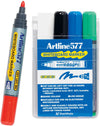 Artline 577 Whiteboard Marker Bullet Assorted Wallet 4