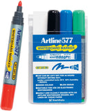 Artline 577 Whiteboard Marker Bullet Assorted Wallet 4