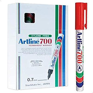 Artline 700 Permanent Marker Red Box 12