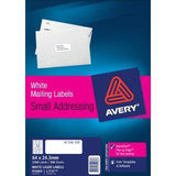 Avery 959060 L7157 33Up White Laser Quick Peel Address Labels with Sure Feed 64 x 24.3mm Pack 100