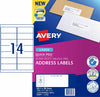 Avery 959004 L7163 14Up White Laser Quick Peel Address Labels with Sure Feed 99.1 x 38.1mm Pack 100