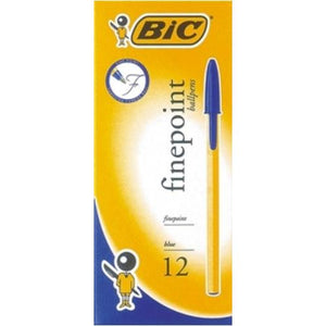 Bic Cristal Fine Point 0.7mm Ballpoint Pens Blue Box 12