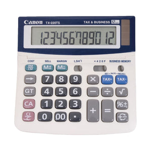 Canon TX-220TS 12 Digit Desktop Tax Calculator