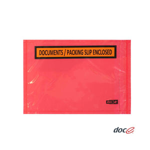 Document /Packing Slip Enclosed Envelopes 165 x 115mm Red Doculopes Box 1000