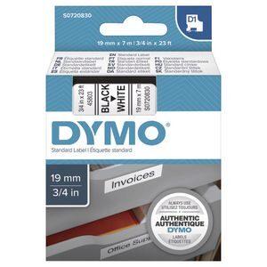 Dymo 45803 D1 Label Tape 19mm Black On White