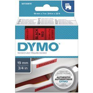 Dymo-45807 D1 Label Tape 19mm Black On Red