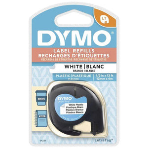 Dymo 91201 Letratag Label Tape 12mm Plastic