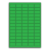 Eco Friendly A4 65L Fluro Green Address Labels 38.1 x 21.2mm Pack 100