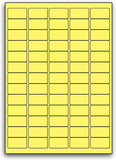 Eco Friendly A4 65L Fluro Yellow Address Labels 38.1 x 21.2mm Pack 100