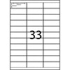 Eco Friendly A4 Label 33CDL White Address Labels 70 x 25.4mm Pack 100