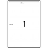 Eco Friendly A4 1L White Address Shipping Label 210 x 295mm Pack 100