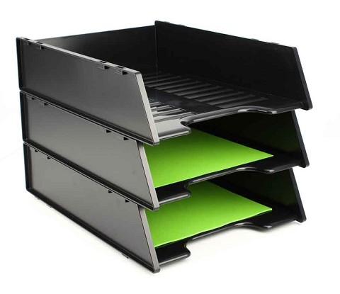 Italplast I60 A4 Enviro Document Tray with Reinforced Base Black ...