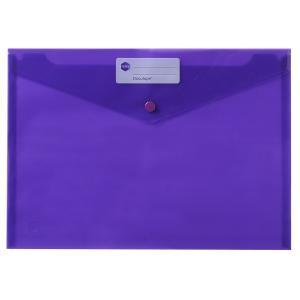 Marbig 2015019 Envelope Document Holder A4 Button Purple Pack 10