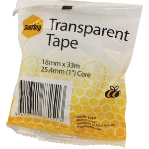 Marbig Office Tape 18X33M Clear