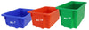 Oze Orange Fully Welded Double Tub Order Picking Trolley With 2 x No 10 Red Tubs