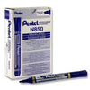 Pentel N850 Permanent Marker Blue Box 12