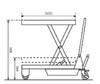 Scissor Lift Table Trolley 400Kg - Self Levelling