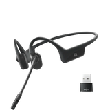Shokz OpenComm UC Open-Ear Conduction Headphones Black