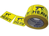 Stylus 4031 HEAVY Fluro Yellow Warning Printed Label Tape 75 x 100mm Roll 500