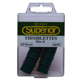Superior Thimblettes Size 0 Dark Green Box 10