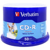 Verbatim 41908 CD-R Injet Printable White 700Mb 52X Spindle 50