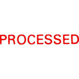 Xstamper CX-BN 1314 "PROCESSED" Red 5013140 Self inking Message Stamp